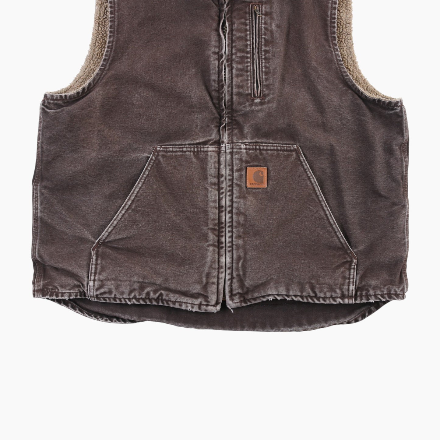 Lined Vest - Brown