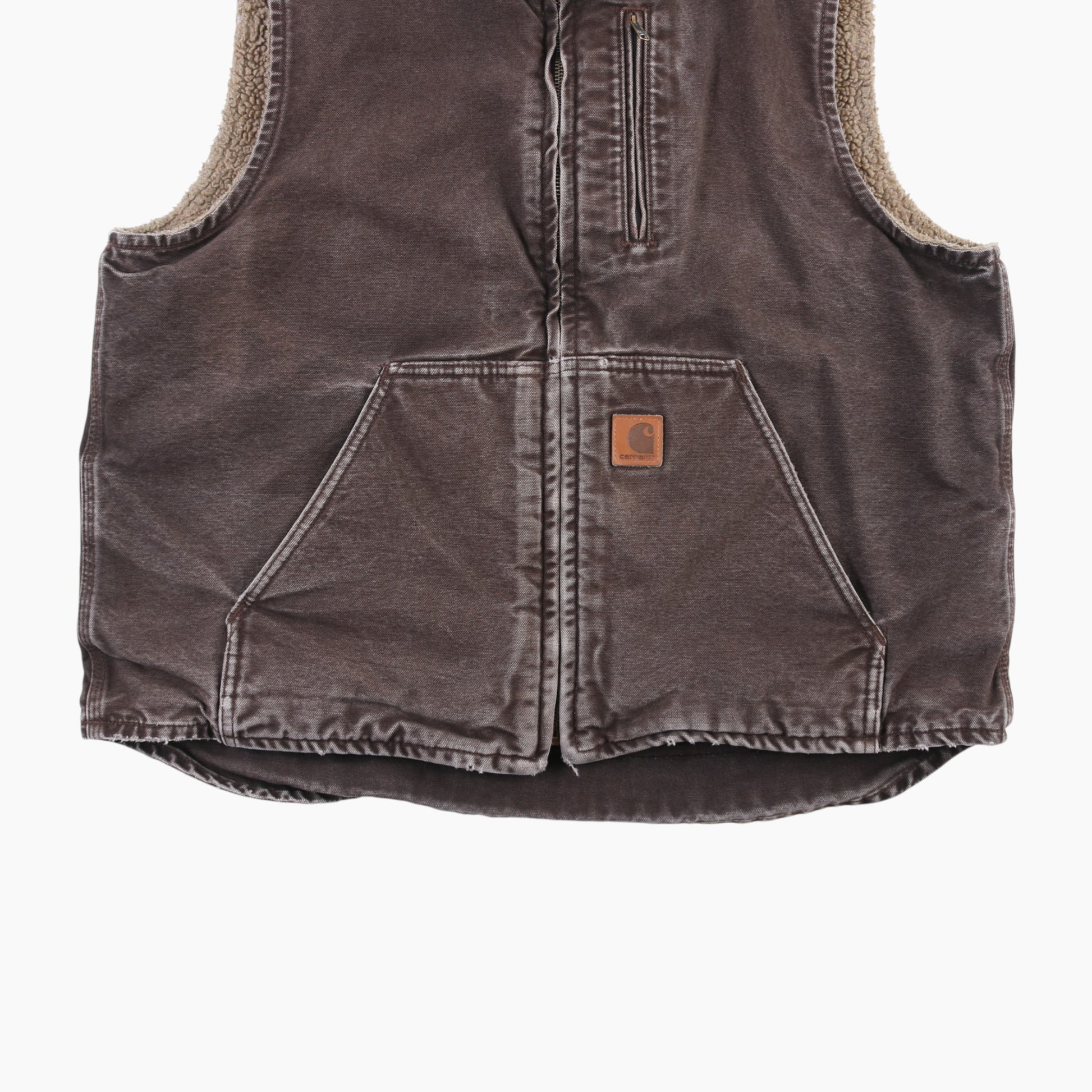 Lined Vest - Brown