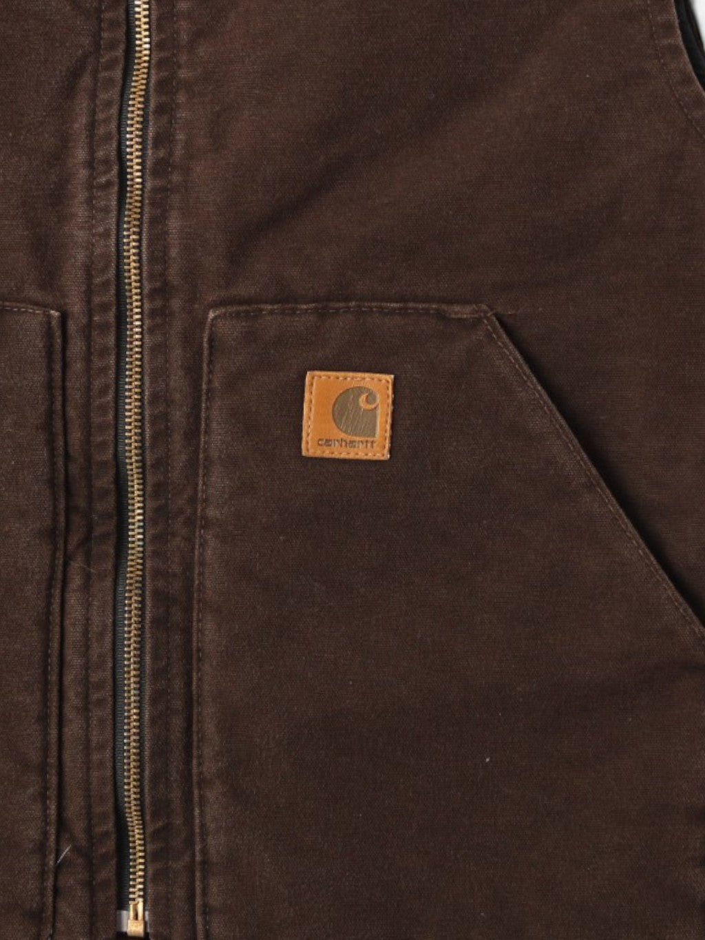 Lined Vest - Brown