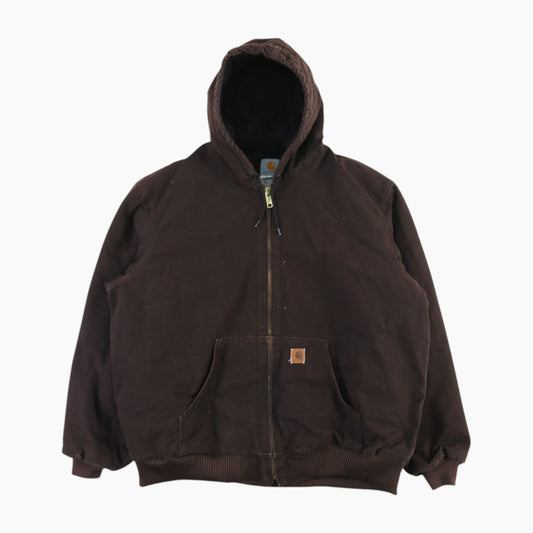 Hooded Active Jacket - Brown