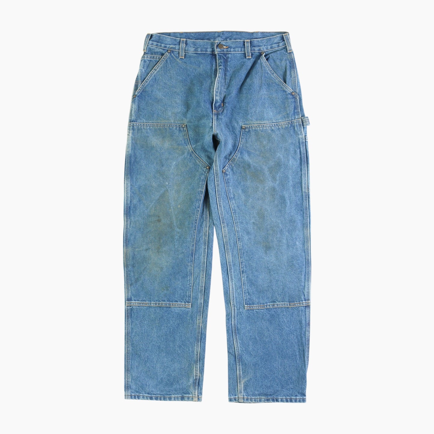 Vintage Double Knee Carpenter Pants - Denim - 34/32