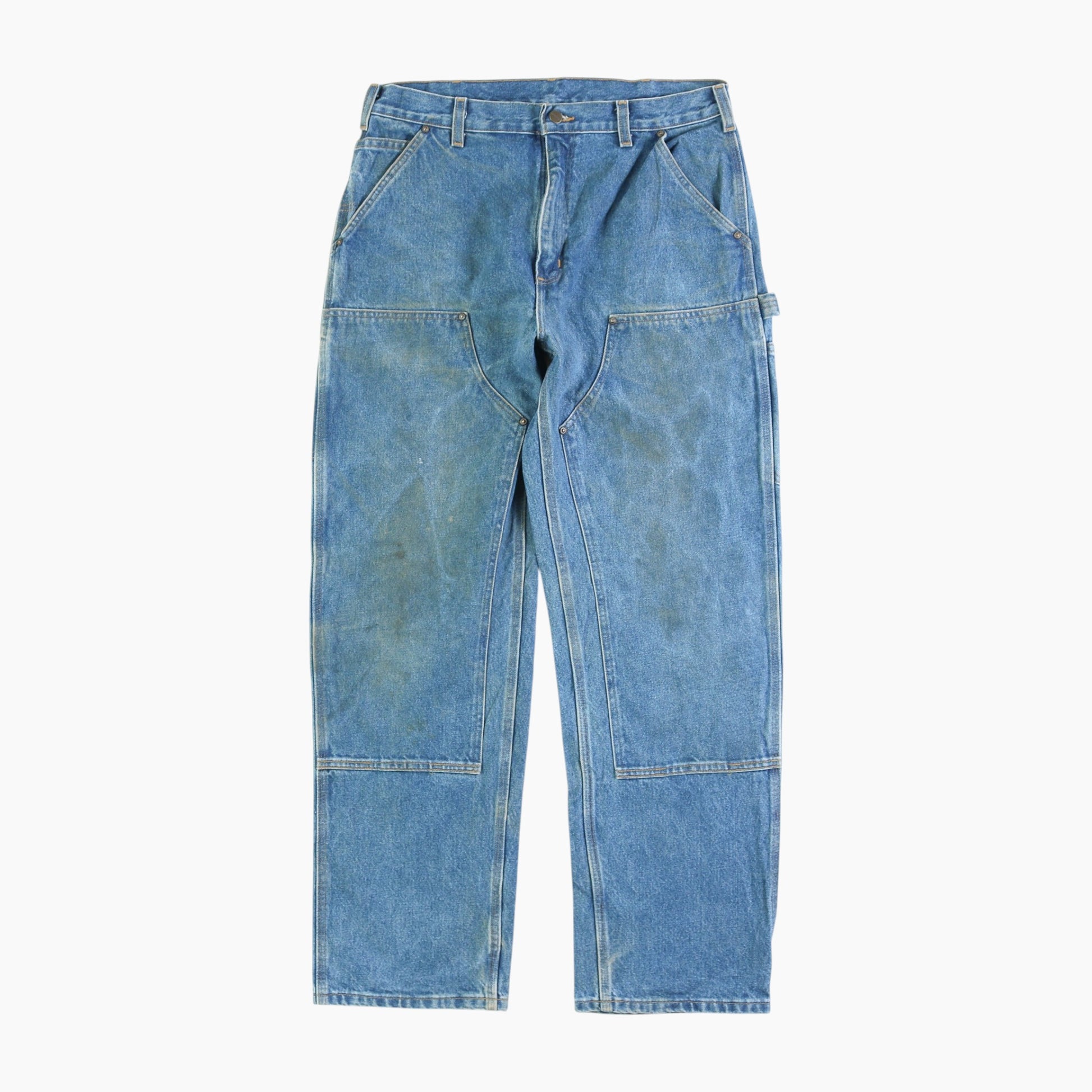 Vintage Double Knee Carpenter Pants - Denim - 34/32