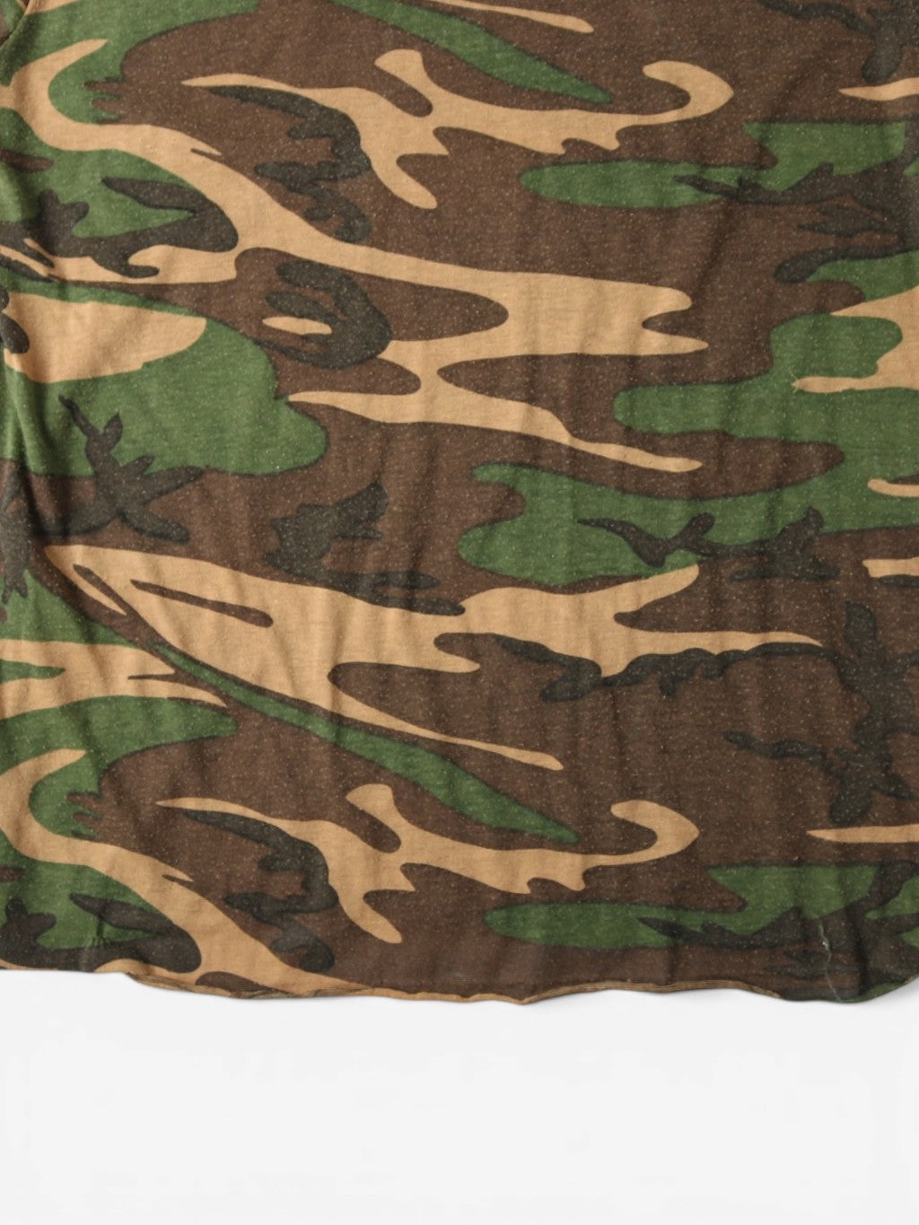Single Stitch Woodland Camouflage Pocket T-Shirt