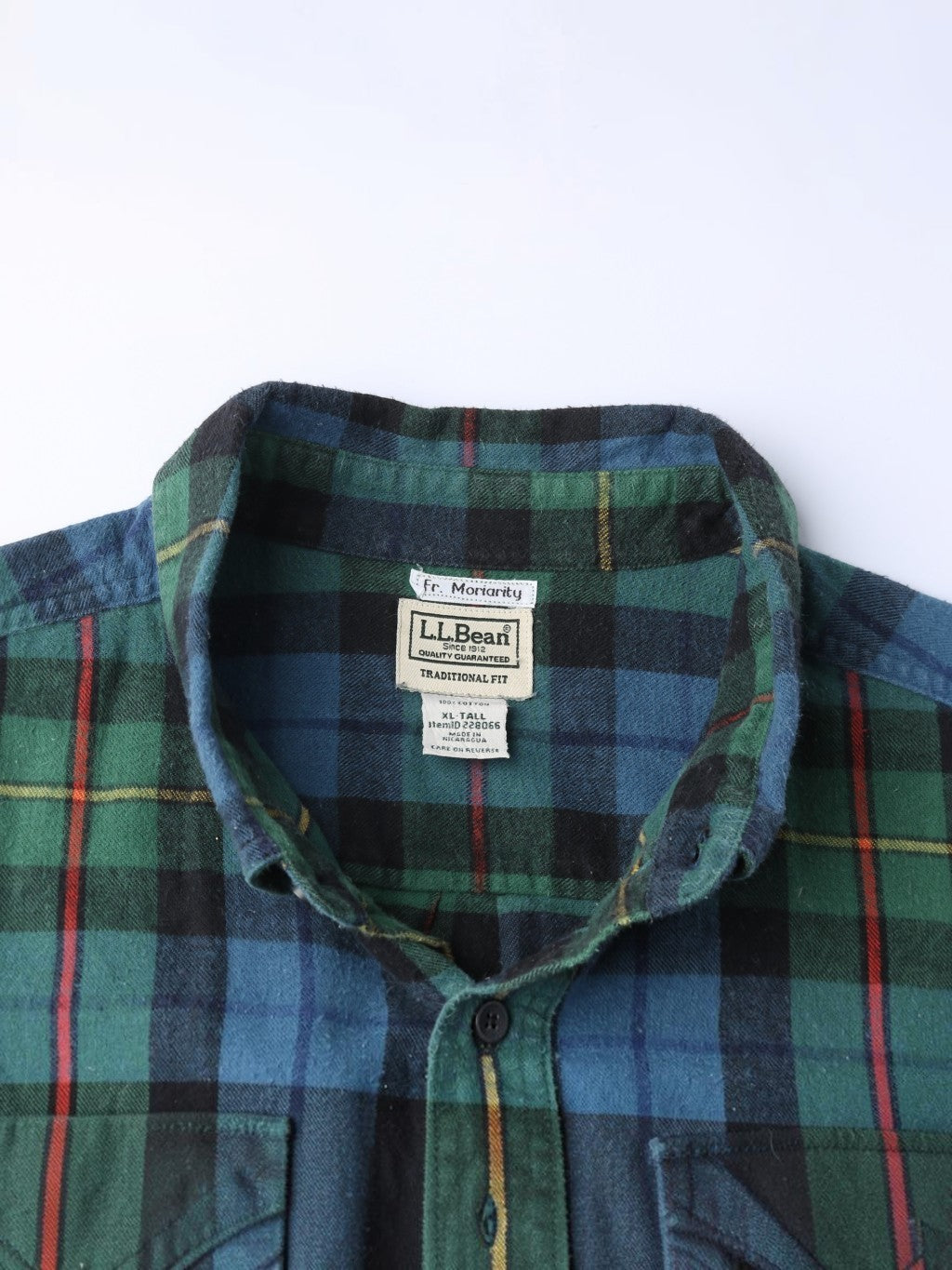 Vintage Flannel Shirt - Green Check