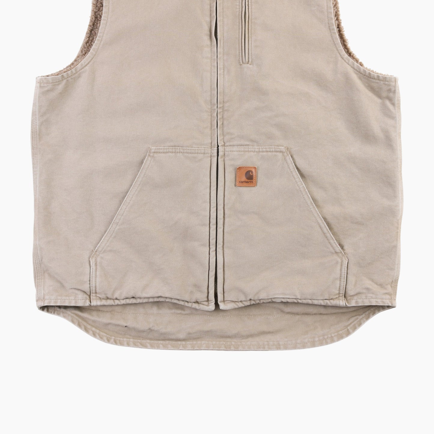 Lined Vest - Beige