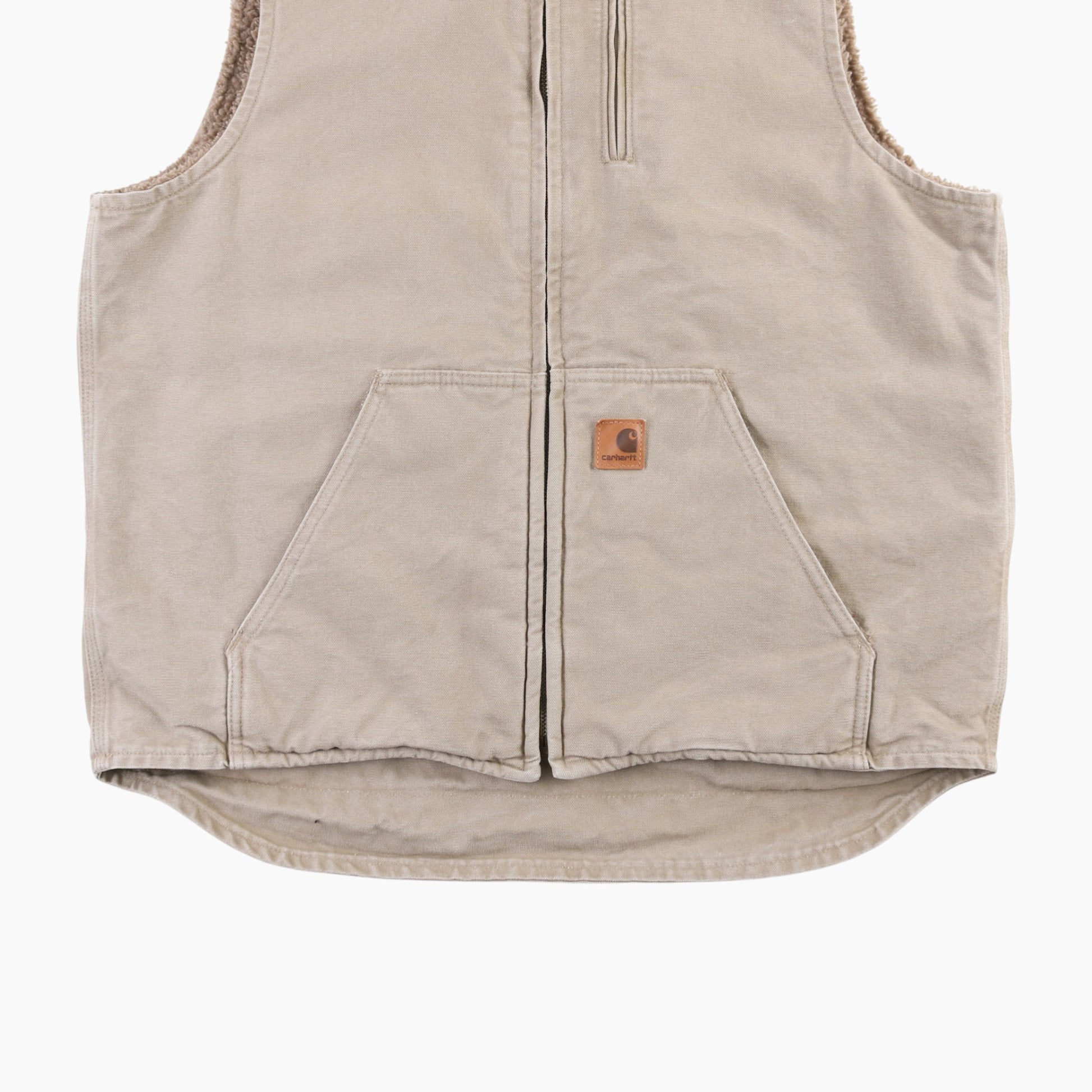 Lined Vest - Beige