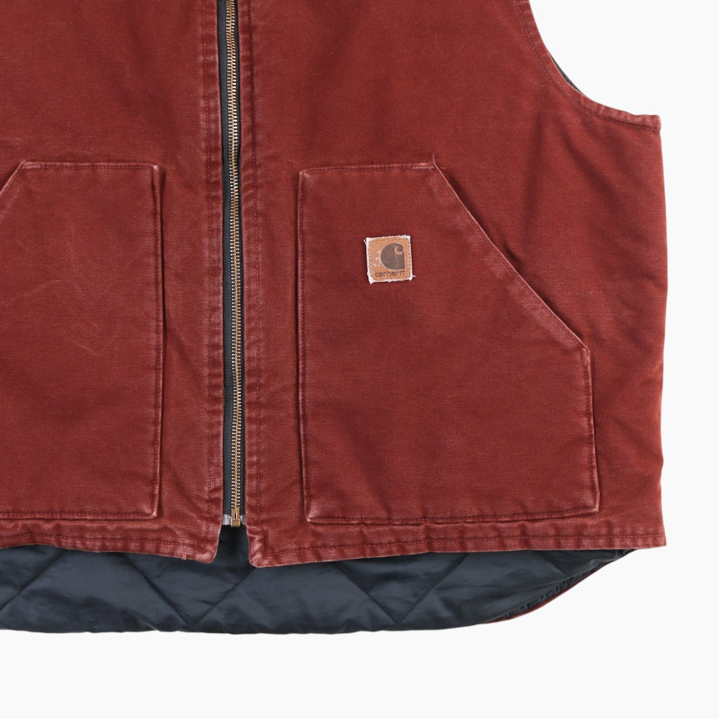 Lined Vest - Maroon