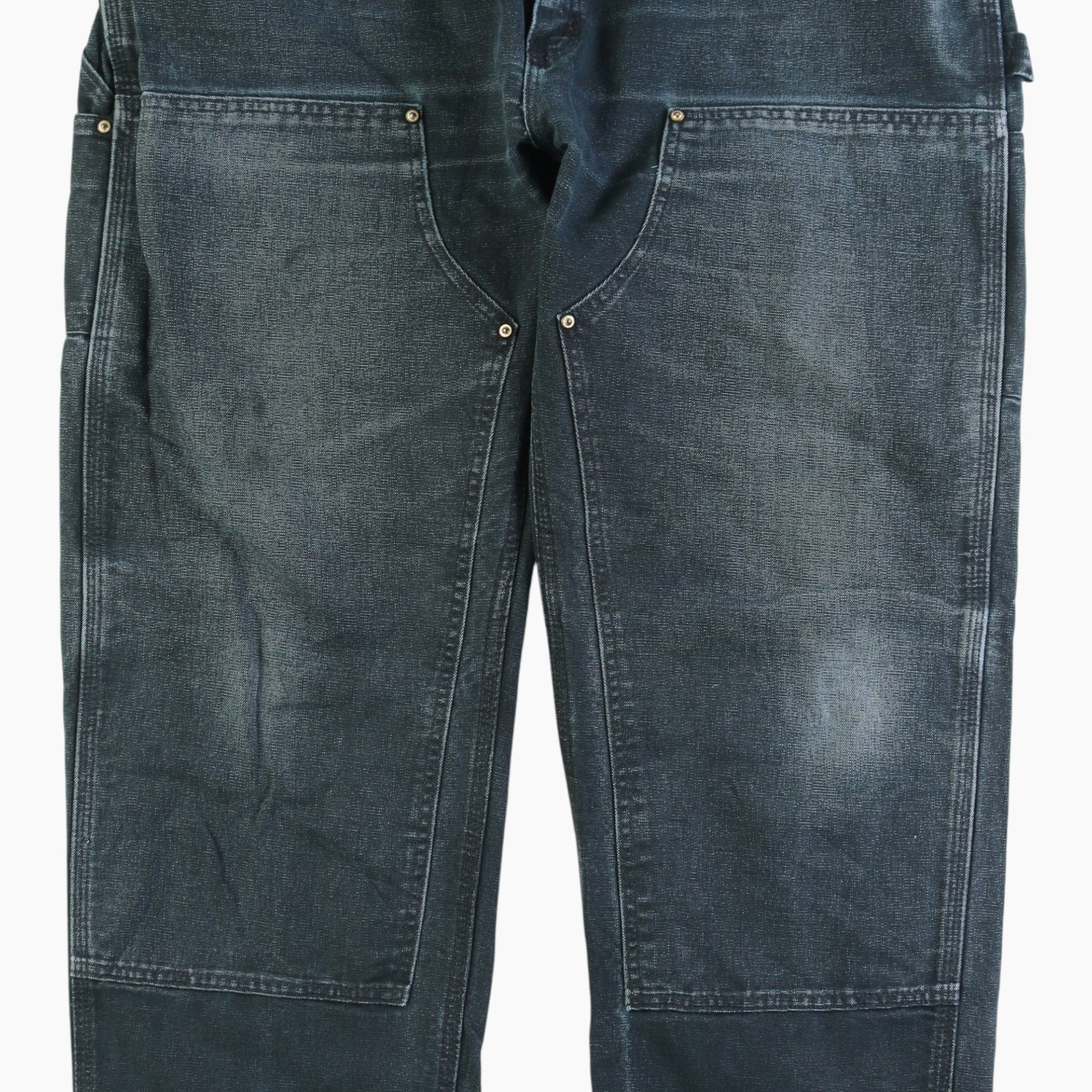 Vintage Double Knee Carpenter Pants - Black - 40/32
