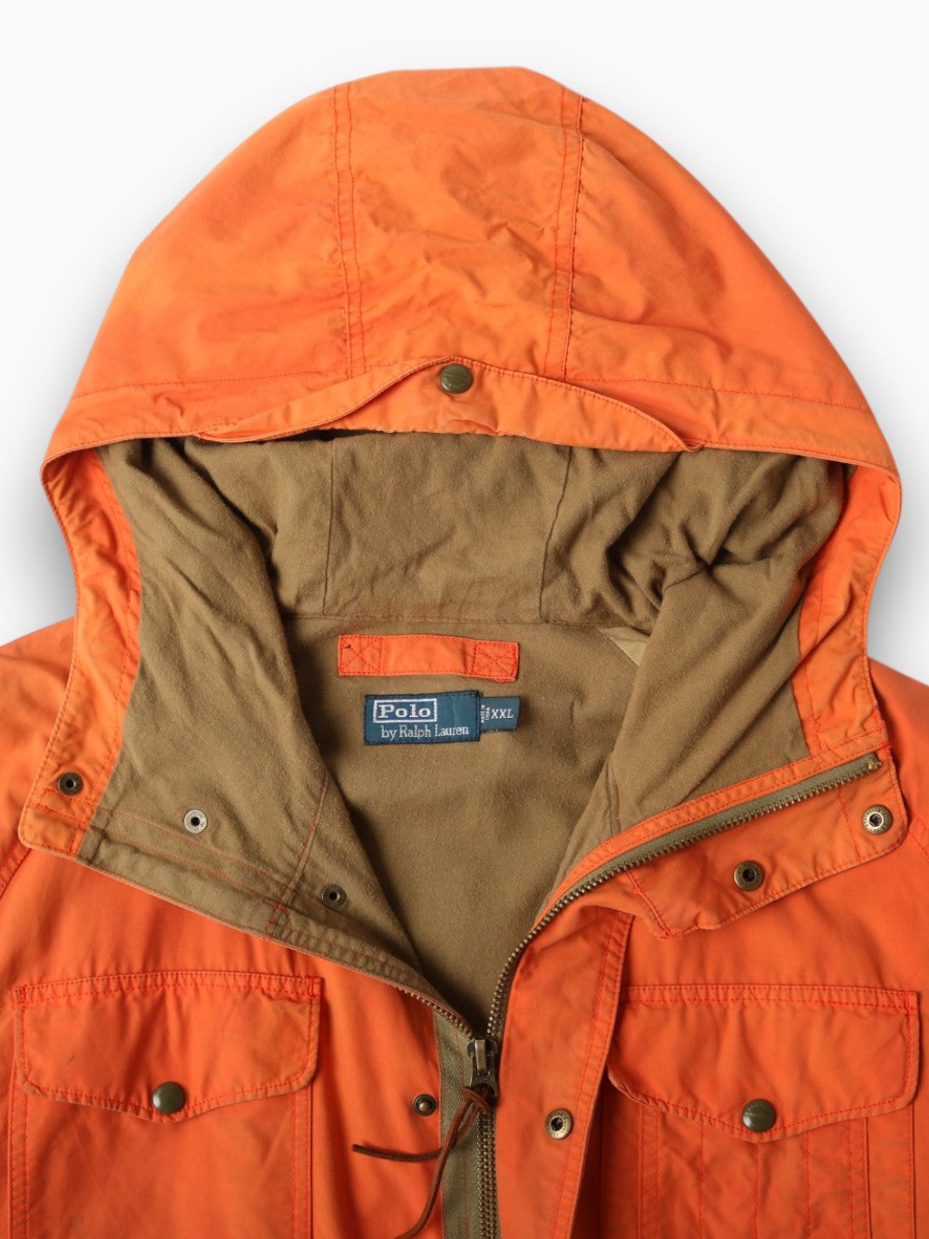 Vintage Oiled Mountain Parka - Orange