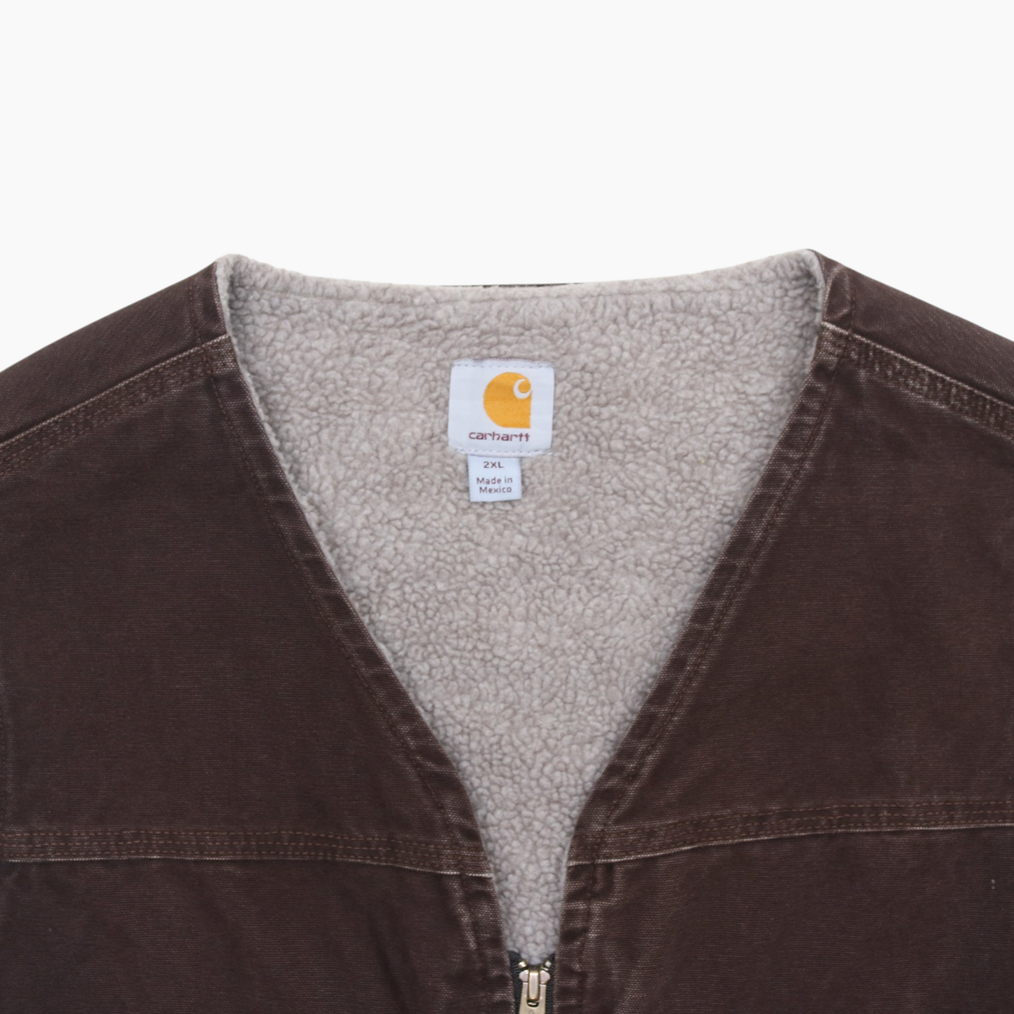 Lined Vest - Brown