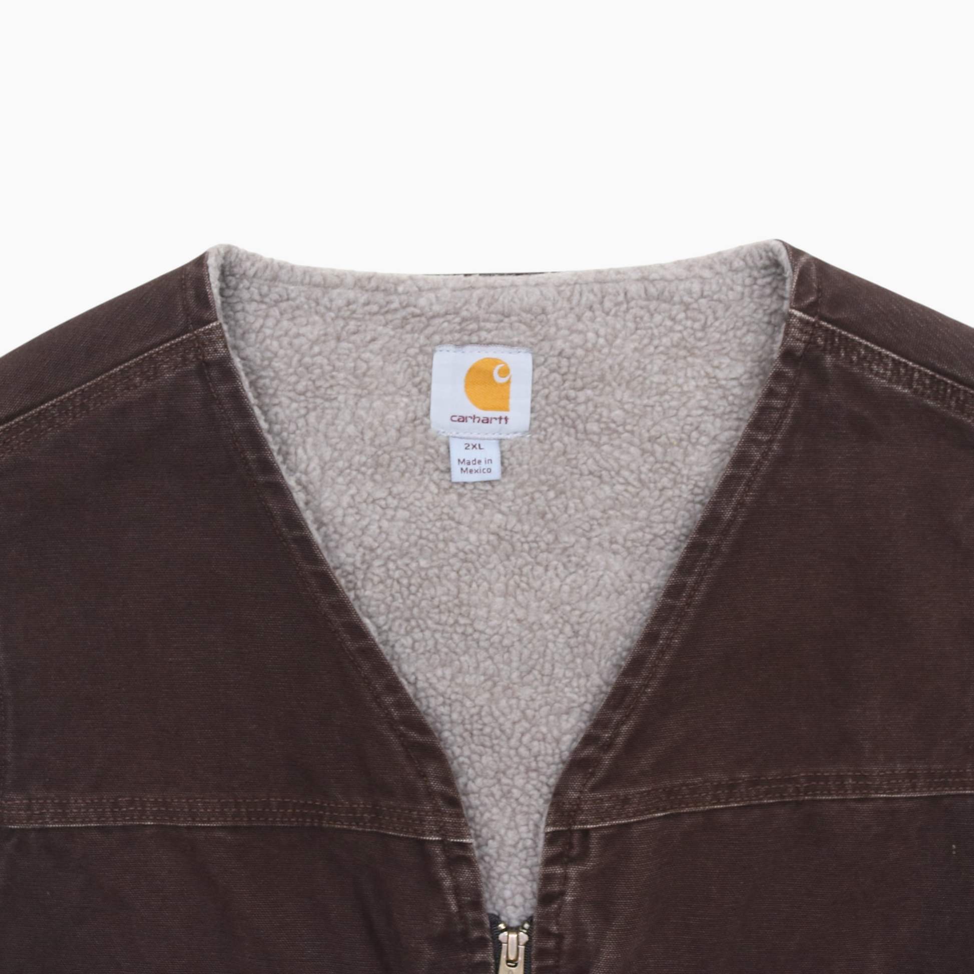 Lined Vest - Brown