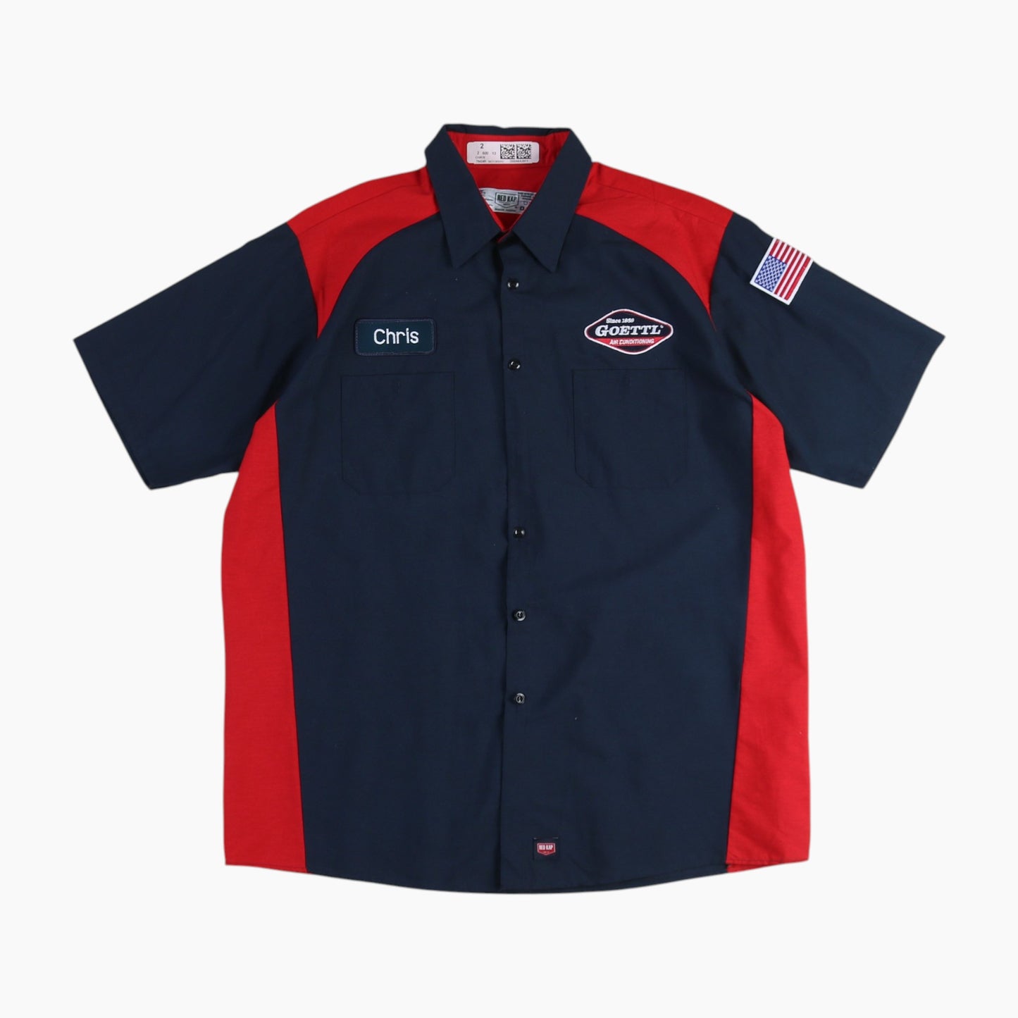 'Chris' Vintage Garage Shirt - Navy
