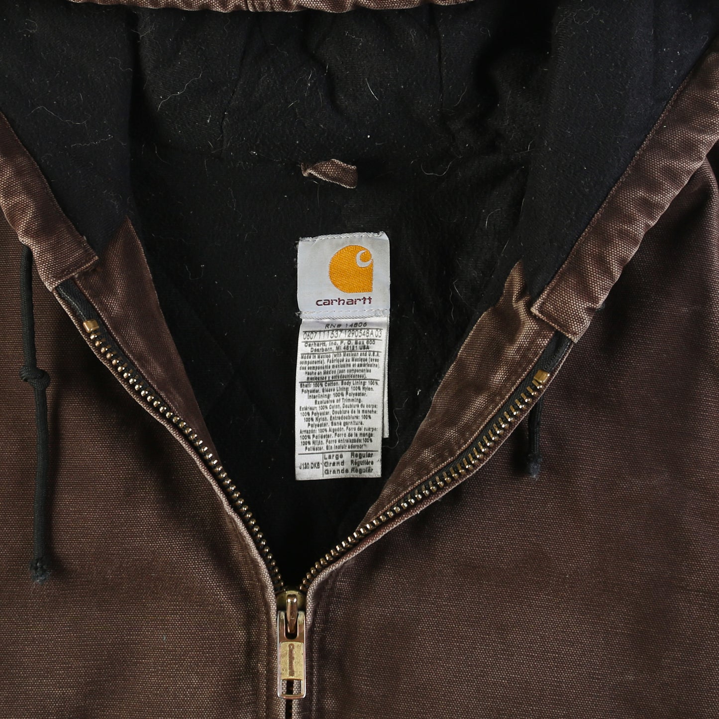 Hooded Active Jacket - Brown