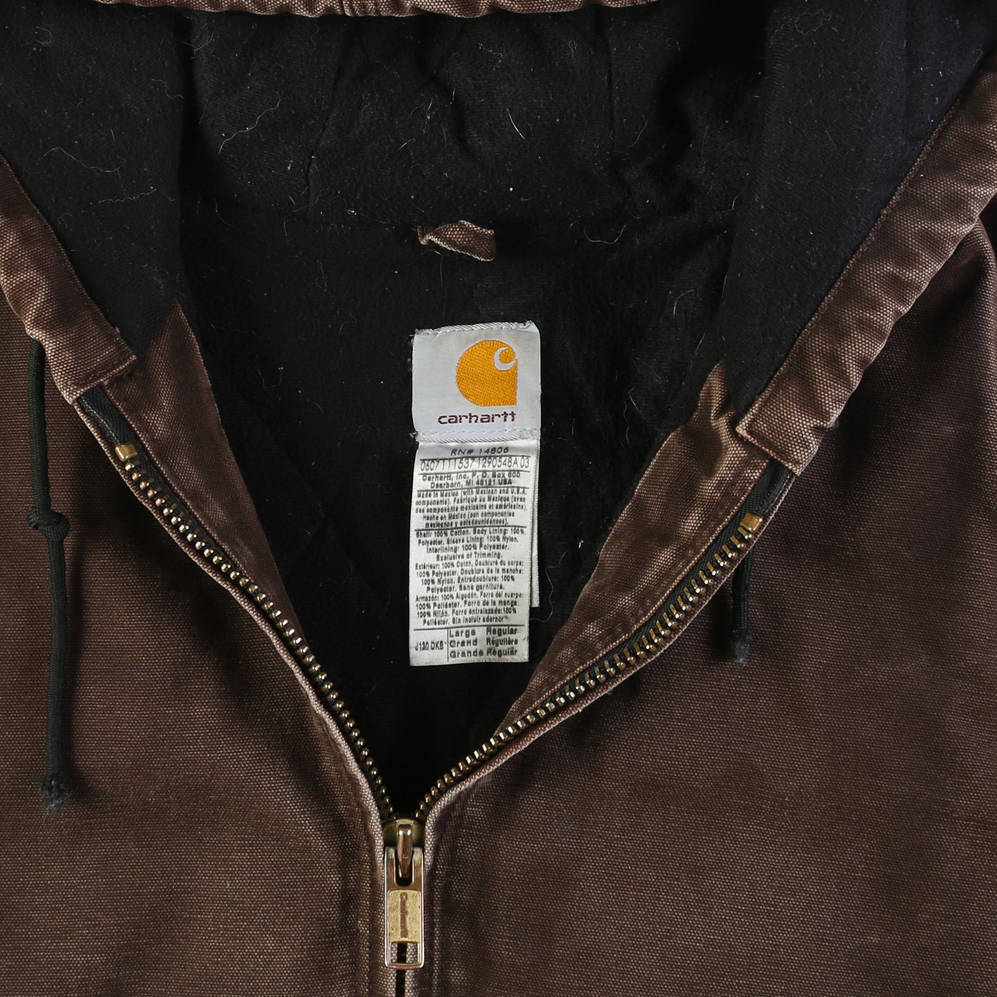 Hooded Active Jacket - Brown
