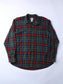 Vintage Flannel Shirt - Red Check
