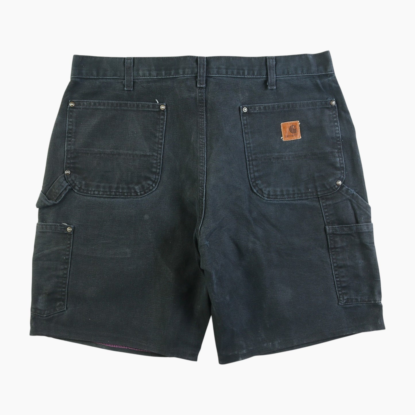 Double Knee Carpenter Shorts - Black - 36"