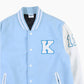 Vintage Varsity 'K' Bomber Jacket - Blue