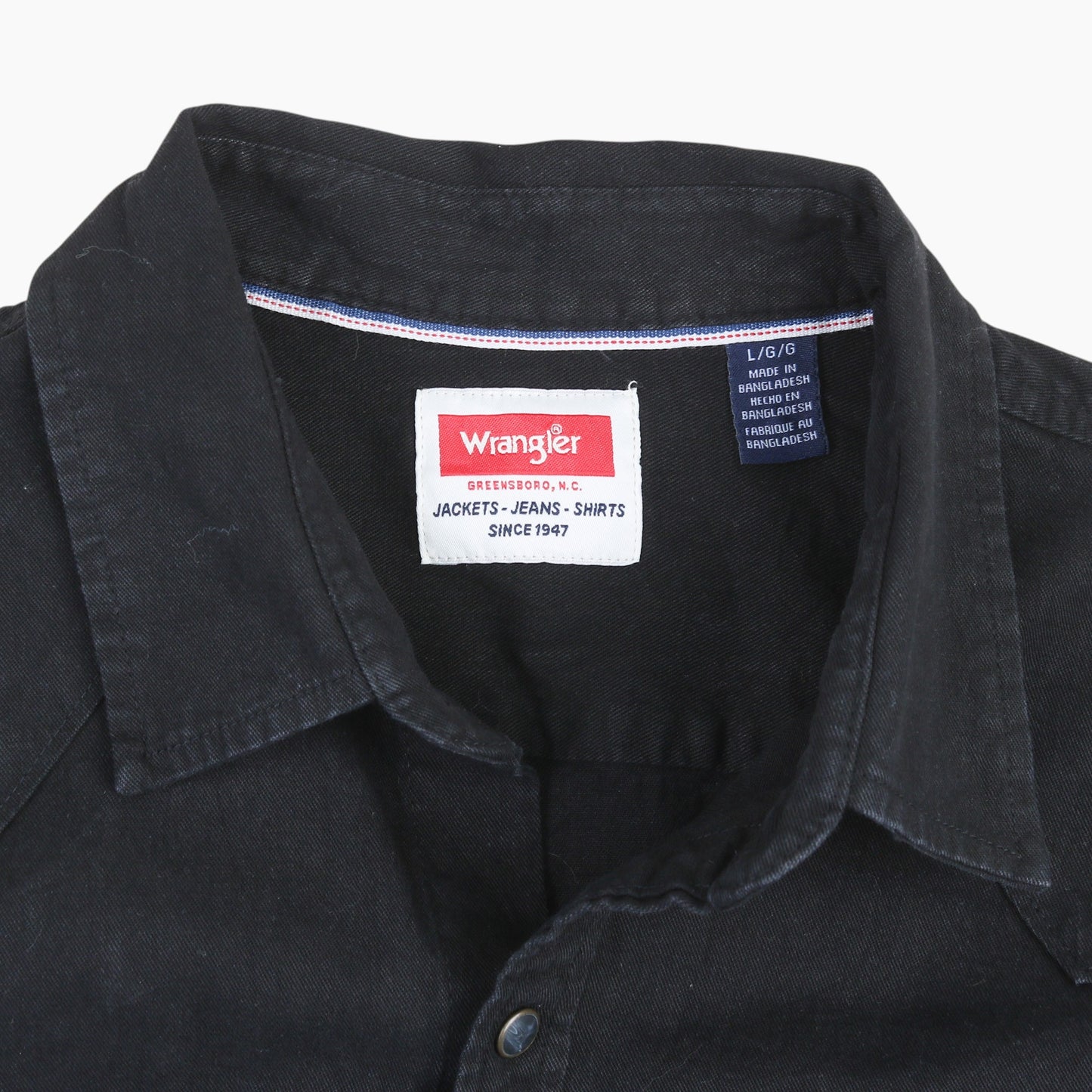 Western Denim Shirt - Black