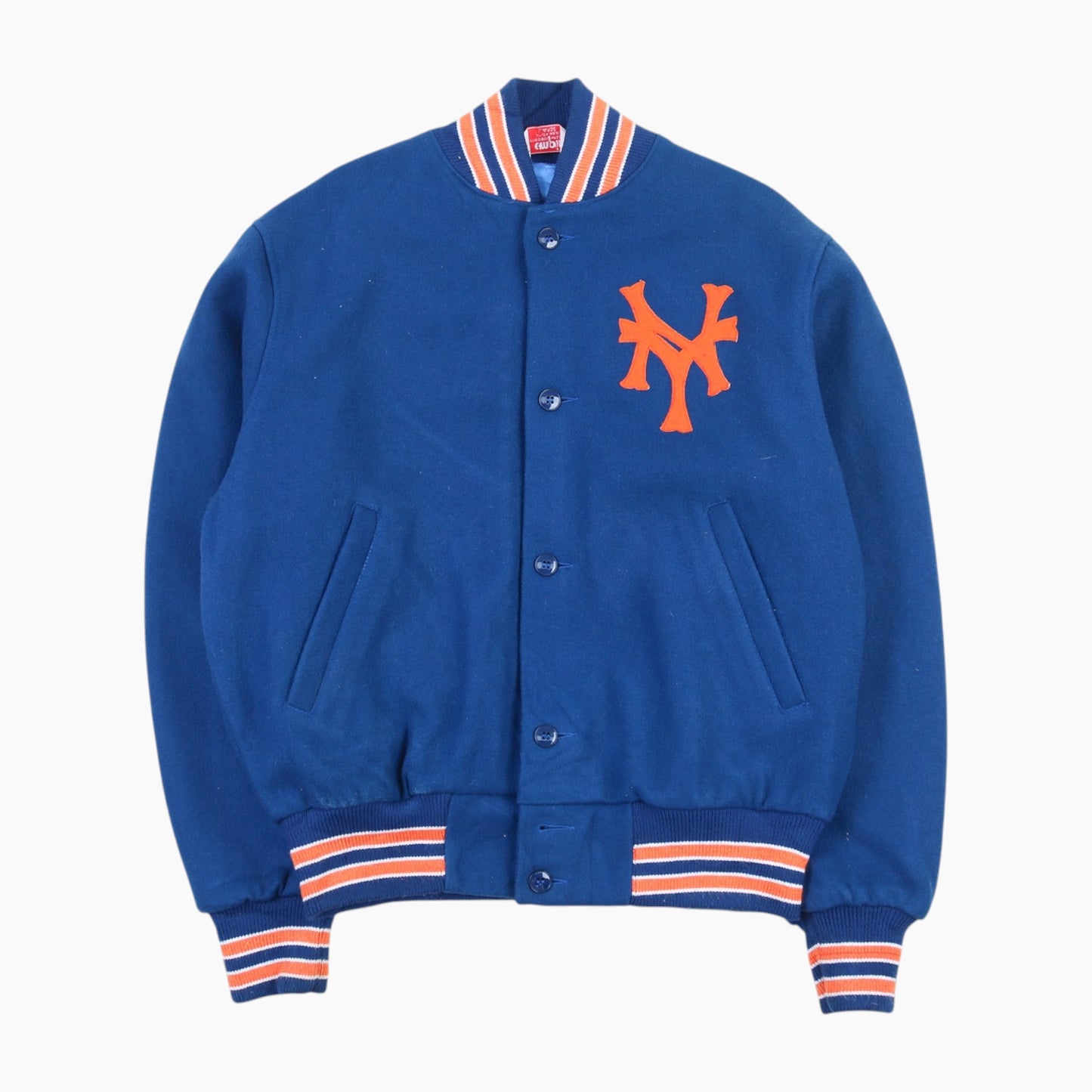Vintage Varsity 'New York Mets' Bomber Jacket - Blue
