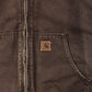 Hooded Active Jacket - Brown