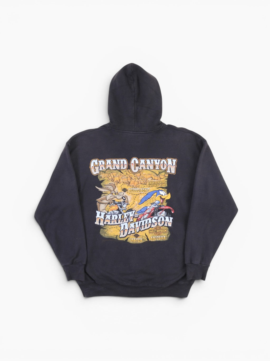 'Grand Canyon' Hooded Sweatshirt - Black