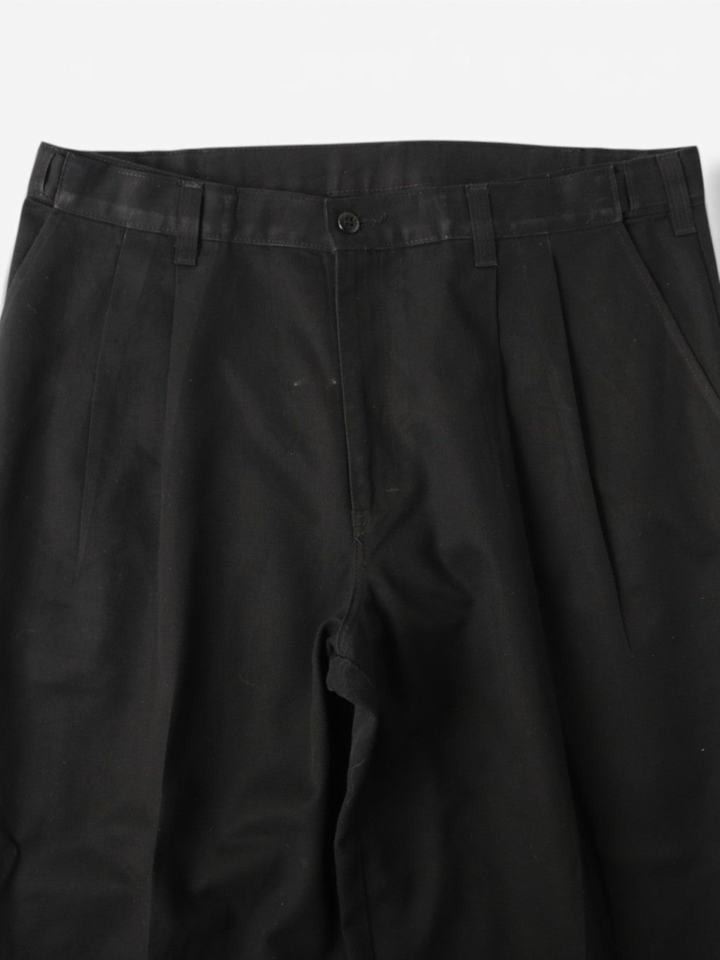 Pleated Work Pants - Black - 34/32