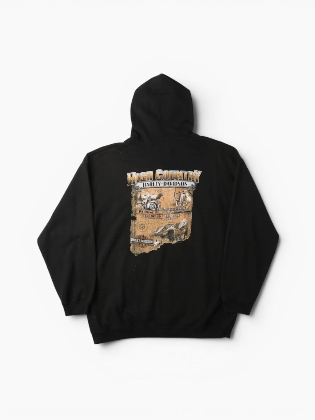 'High Country' Hooded Sweatshirt - Black