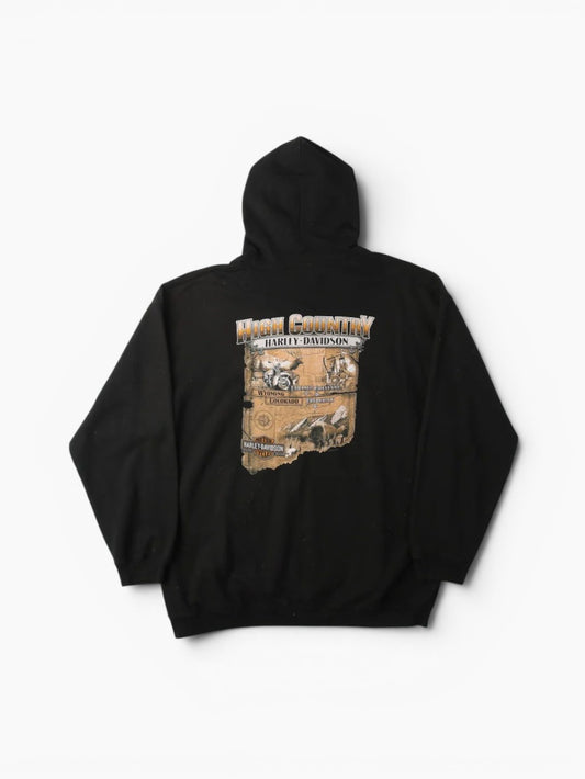 'High Country' Hooded Sweatshirt - Black