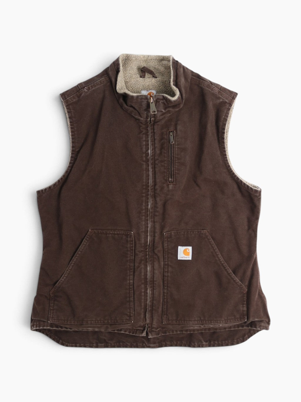 Lined Vest - Brown