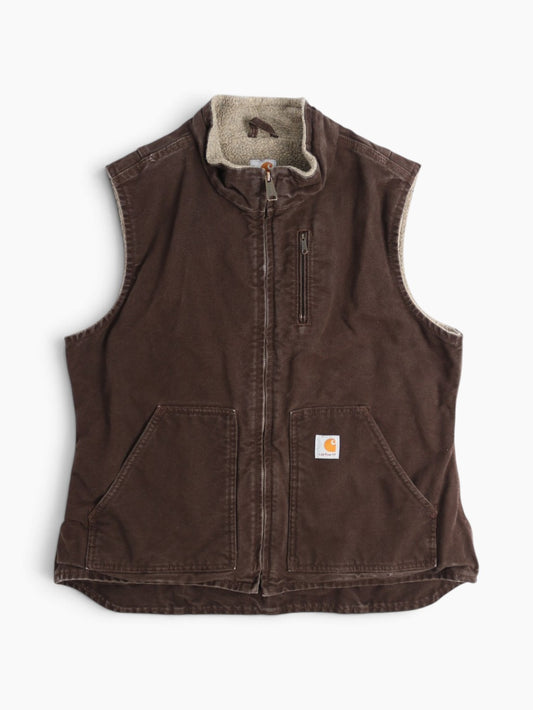 Lined Vest - Brown