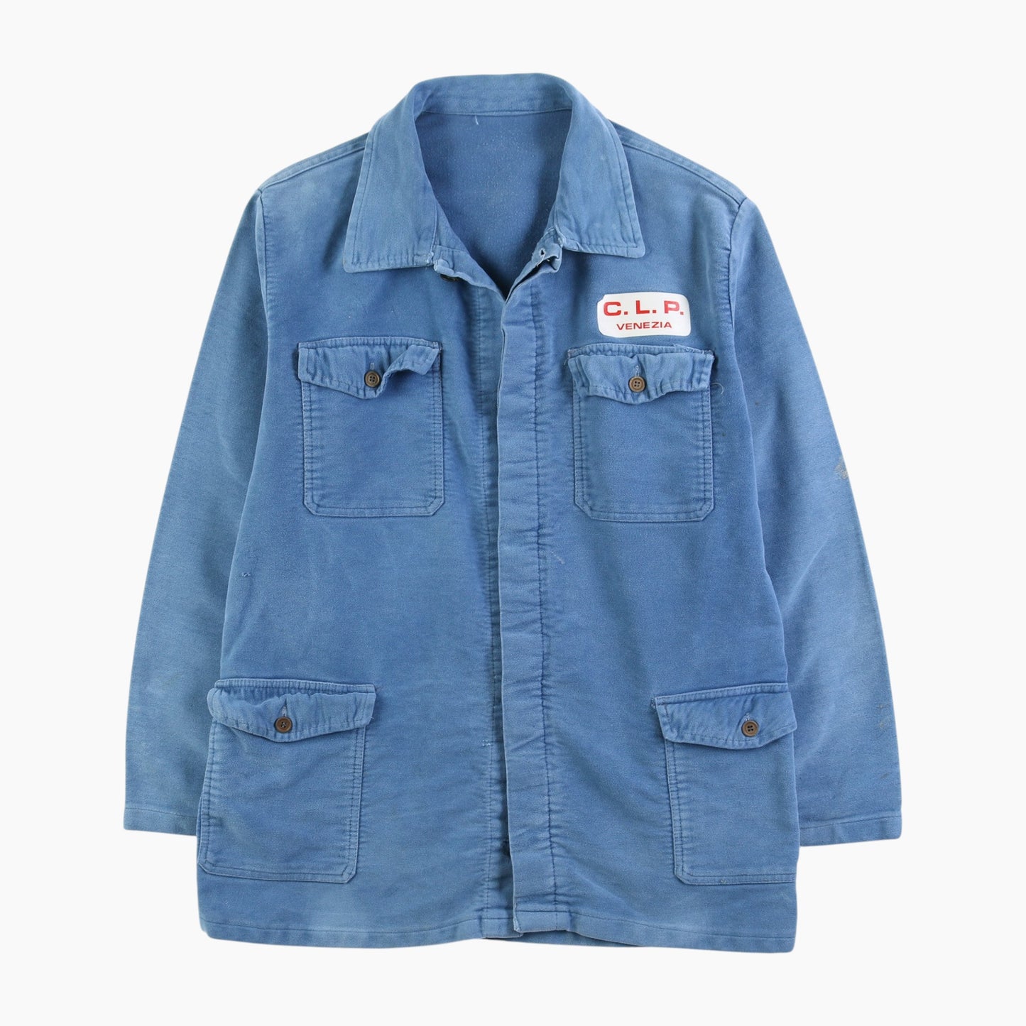 Vintage Moleskin Chore Jacket - Blue