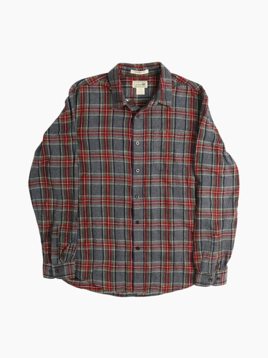 Vintage Flannel Shirt - Grey Check