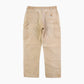 Vintage Double Knee Carpenter Pants - Beige - 34/32
