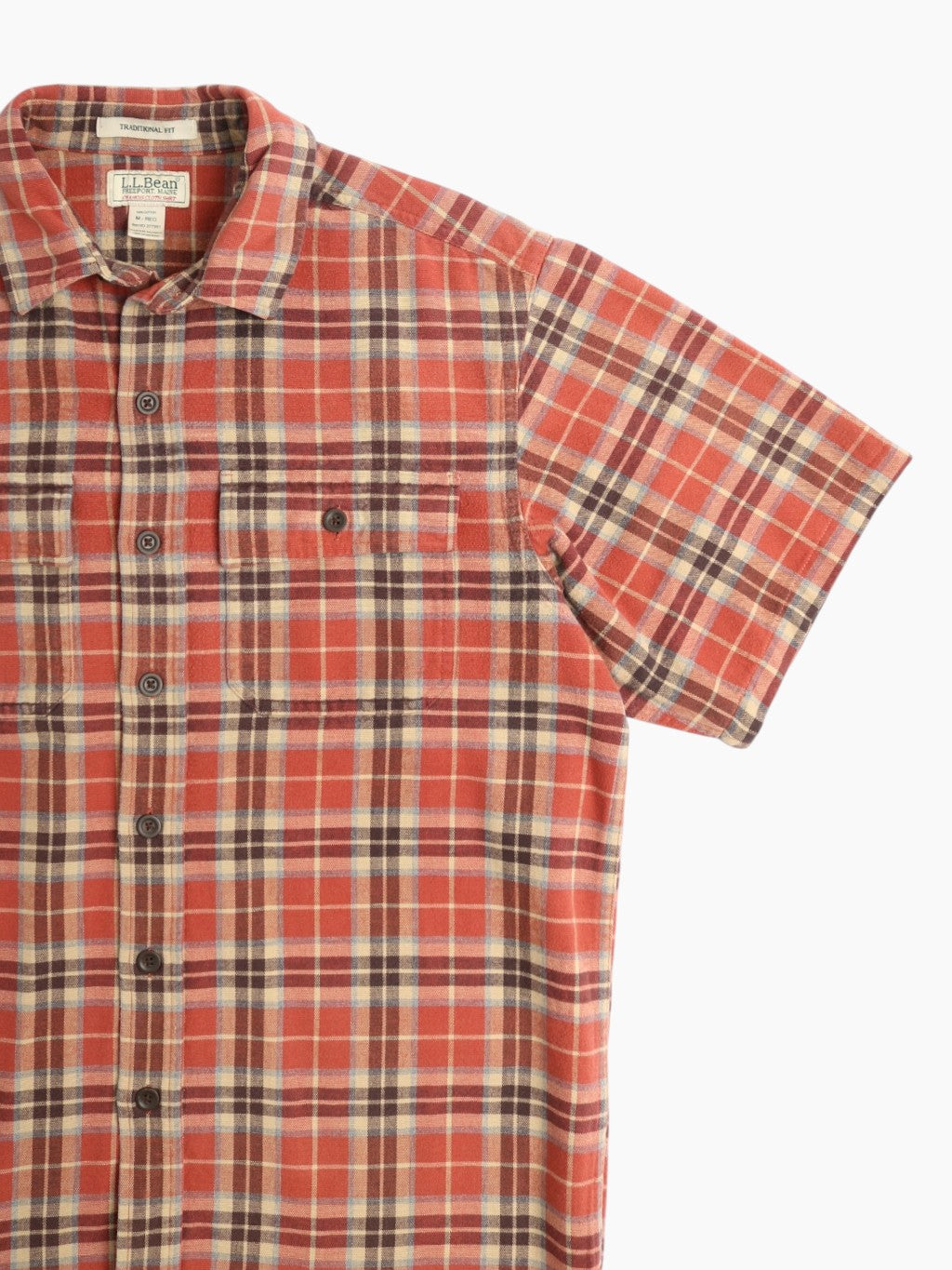 Vintage Flannel Shirt - Red Check