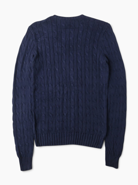 Cable Knit V-Neck