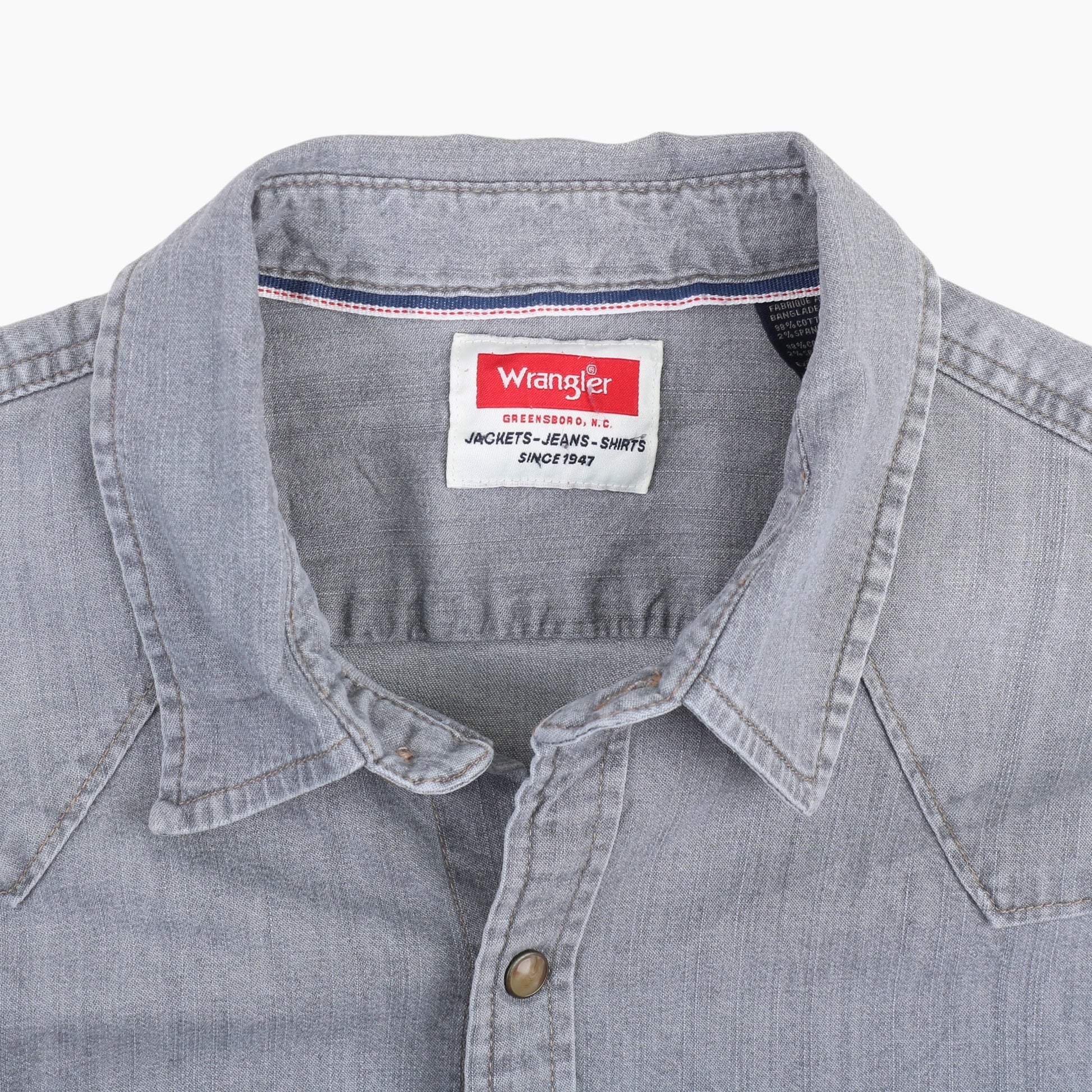 Western Denim Shirt - Blue