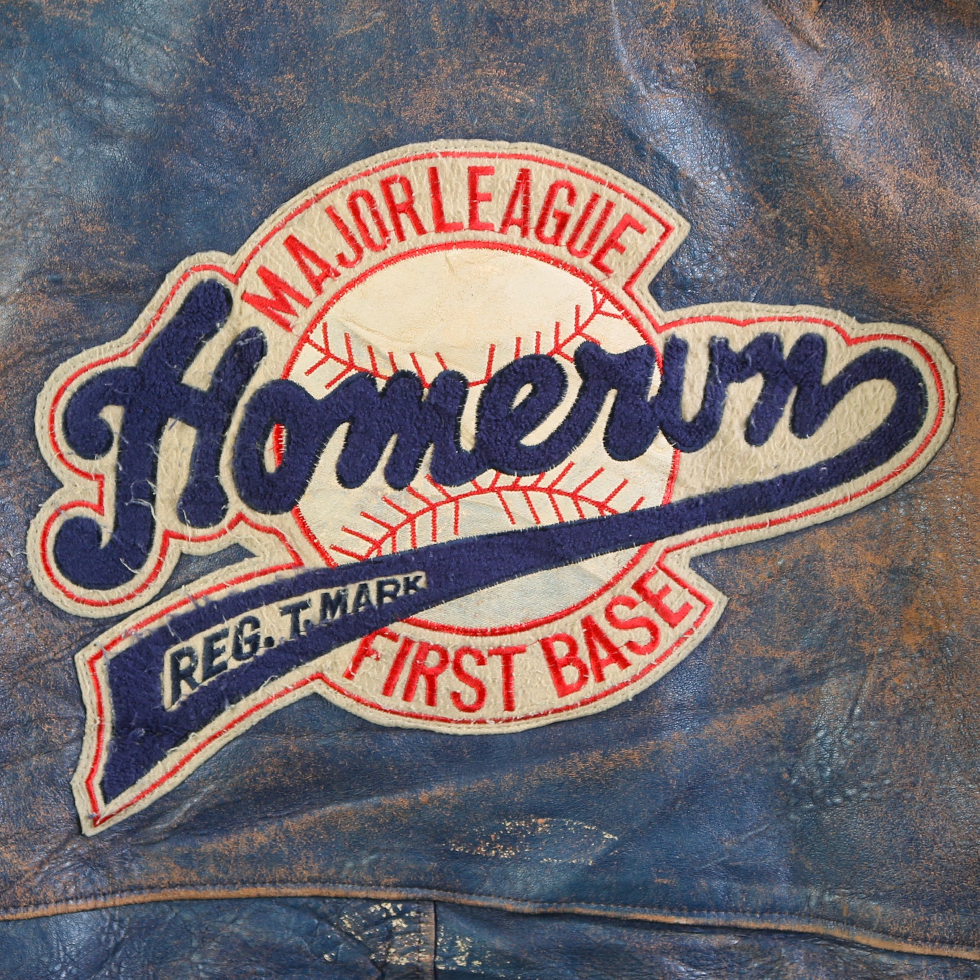 Major League Leather Bomber Jacket