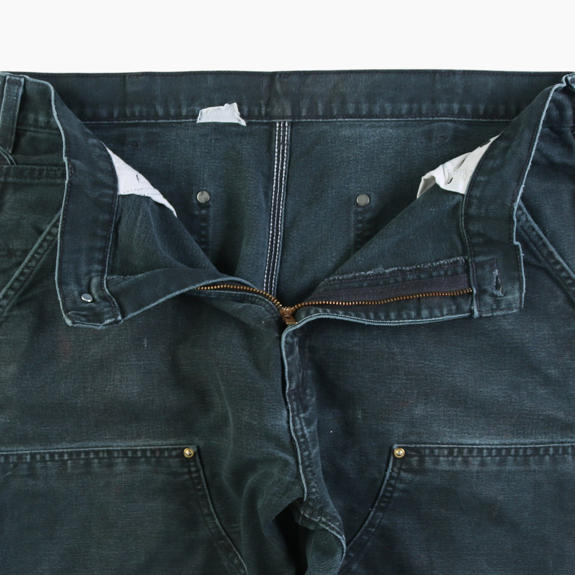 Vintage Double Knee Carpenter Pants - Black - 36/34