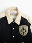 Vintage Varsity 'Macbeth Sports Club' Bomber Jacket - Black