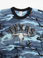 'Texas' Woodland Camouflage T-shirt - Blue