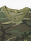 Single Stitch Woodland Camouflage Pocket T-Shirt