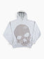 'Skull' Hooded Sweatshirt - Grey