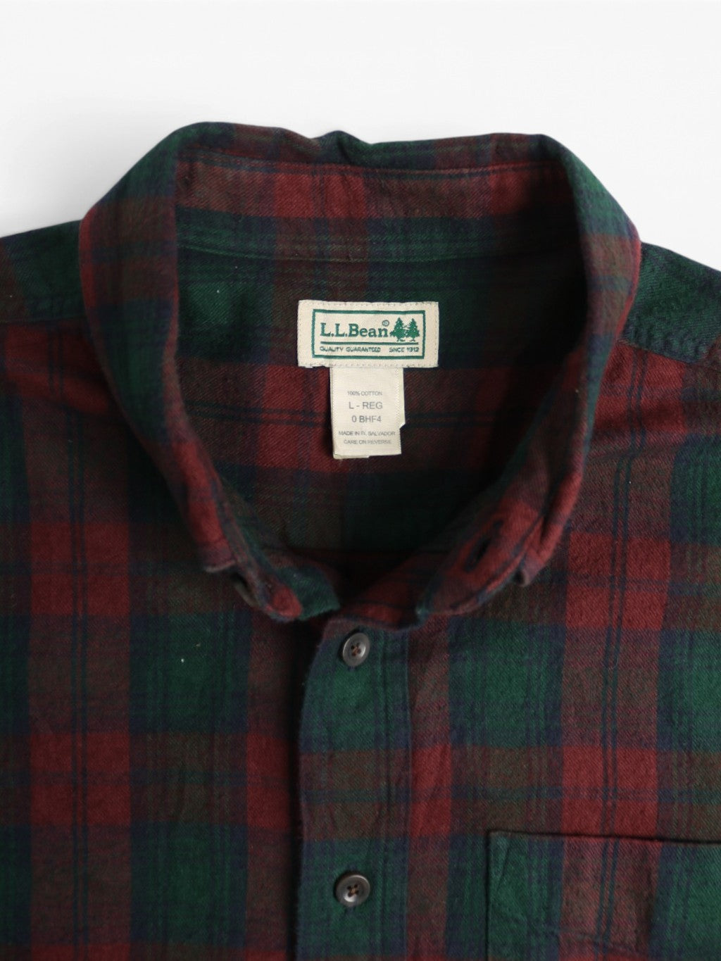 Vintage Flannel Shirt - Red Check