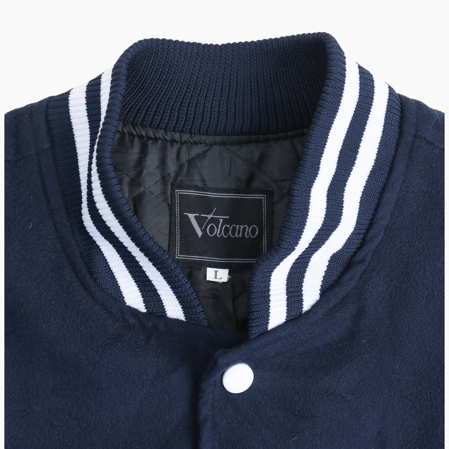 Vintage Varsity 'E' Bomber Jacket - Navy