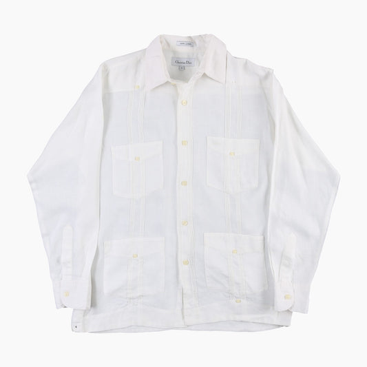 Vintage 'Christian Dior' Cuban Guayabera Shirt