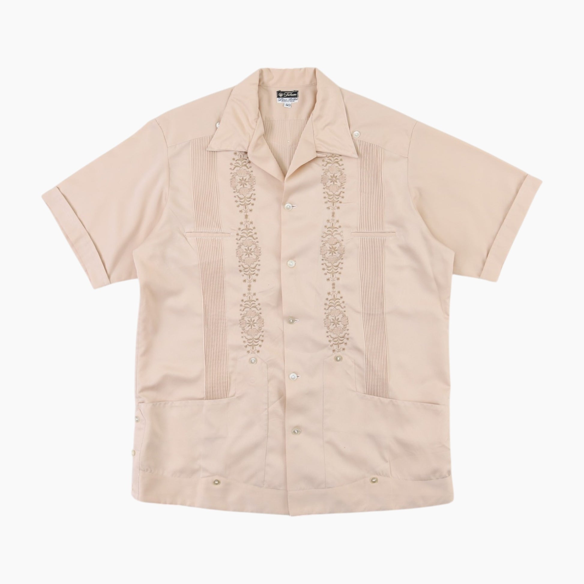 Vintage Cuban Guayabera Shirt