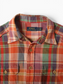 Vintage Flannel Shirt - Orange Check