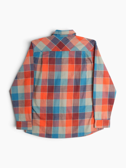 Vintage Flannel Shirt - Blue Check