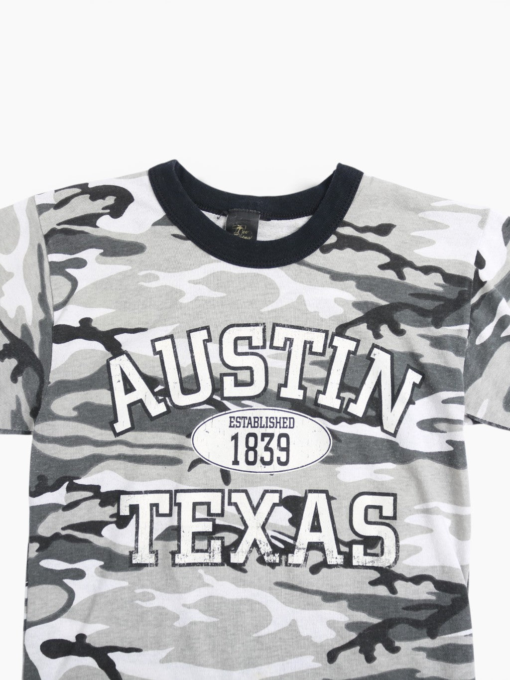 'Austin Texas' Snow Camouflage T-shirt