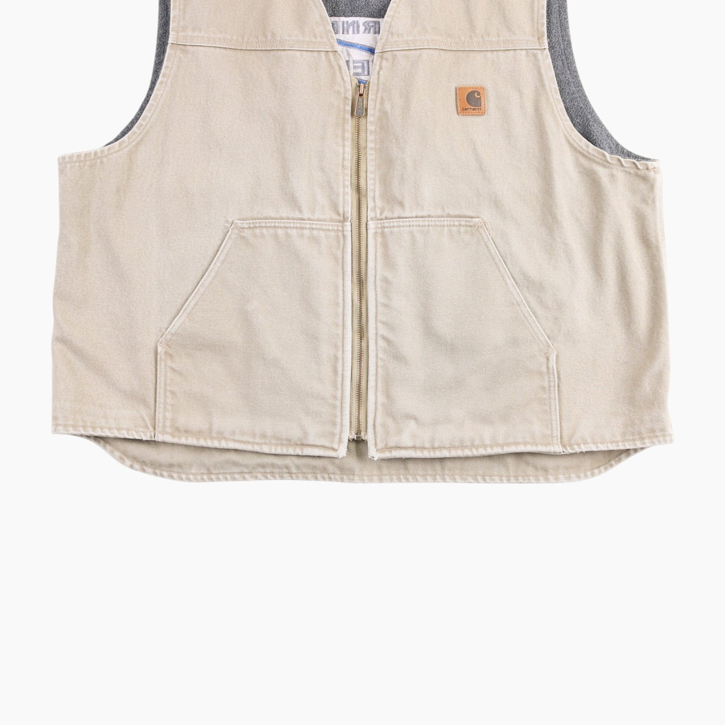 Lined Vest - Beige